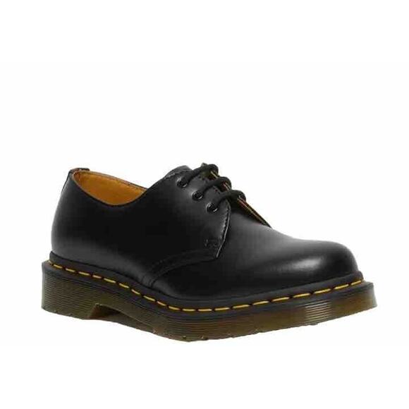 NEW Dr. Martens Oxford Smooth Leather Women’s Sz 6 AW004‎ GV10T Black Lace-up